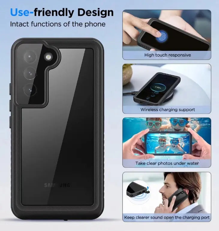 Samsung Galaxy S22 Waterproof Shockproof Case + Snap Deal.