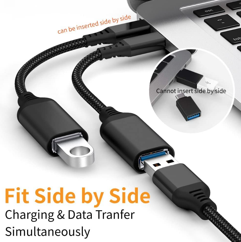 USB Type-C Male to USB 3.0 Female OTG Cable