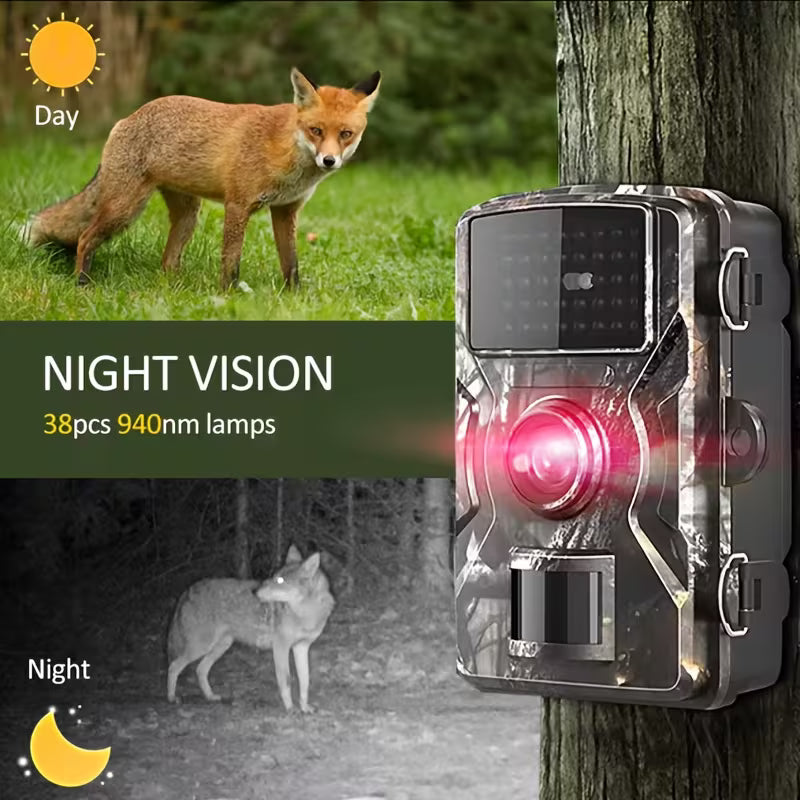 Wildlife tracking camera, infrared night vision portable wildlife monitoring