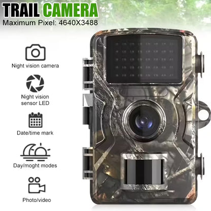 Wildlife tracking camera, infrared night vision portable wildlife monitoring