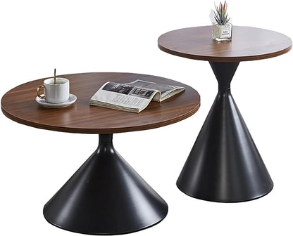 Coffee Table Set Of 2 Side Table Nesting Tables Round End Table Center Accent