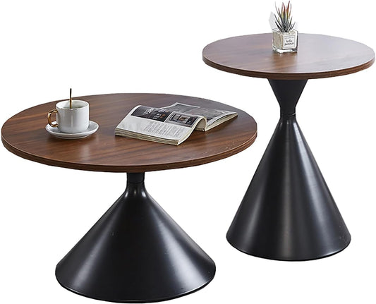 Coffee Table Set Of 2 Side Table Nesting Tables Round End Table Center Accent
