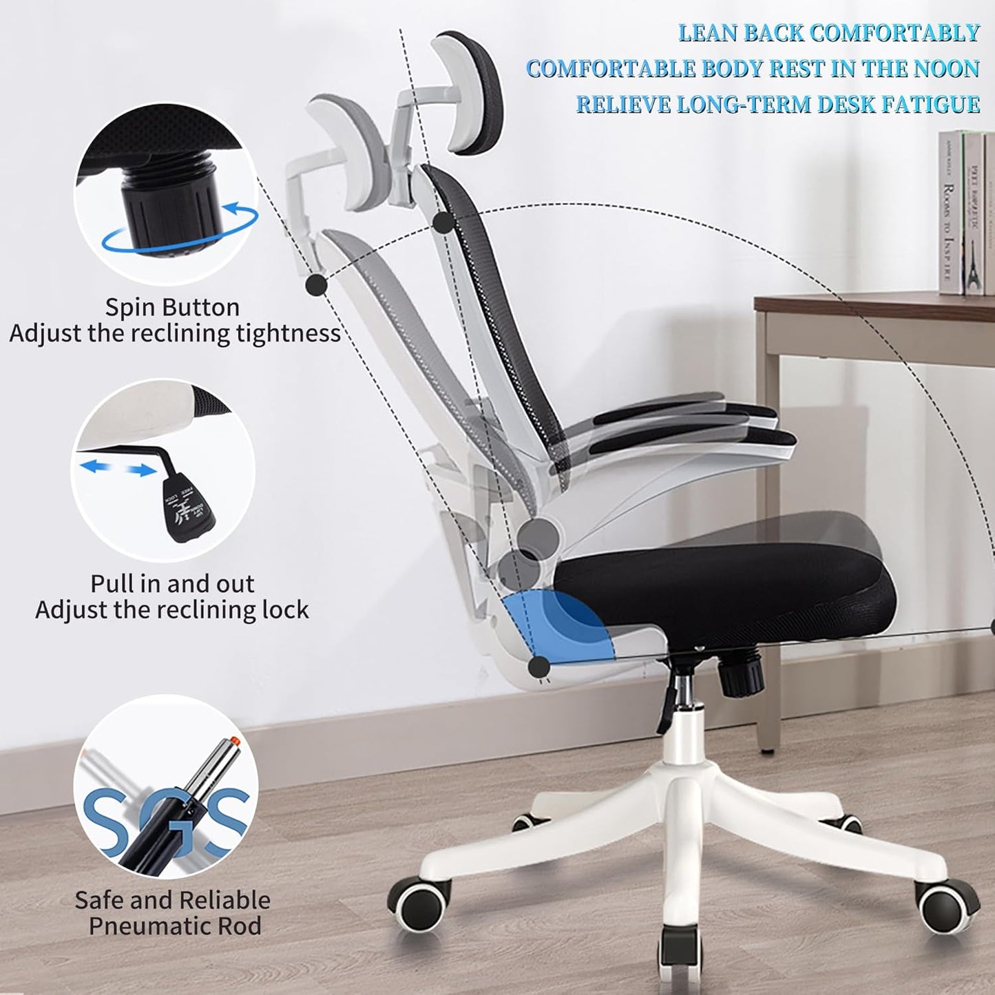 Ergonomic Office Chair With Lumbar Back Support