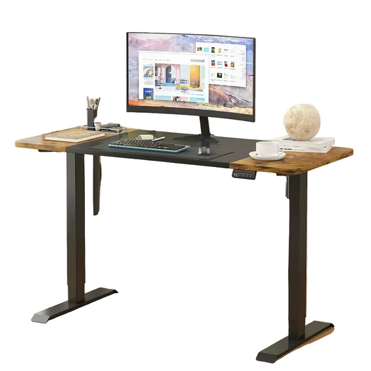 140 CM Electric Standing Desk Ergonomic Sit Stand Desk 140cm Black
