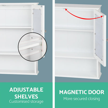 Wall-Mounted Bathroom Mirror Storage Cupboard