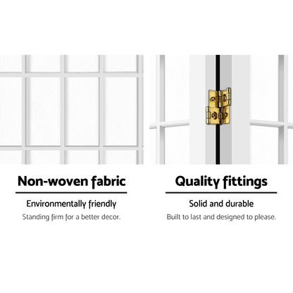 8 Panel Room Divider Screen 348x179cm White