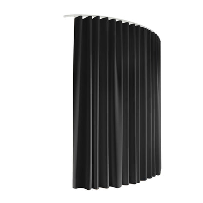 Room Divider Curtain Ceiling Mounted Track Sets Flexible Black