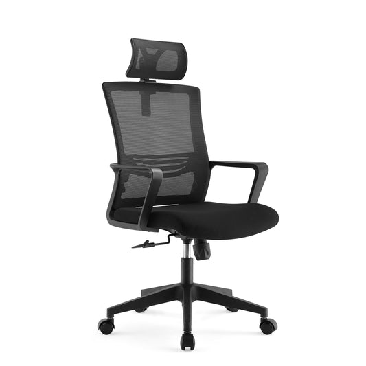 Office chair high back ergonomic swivel computer gaming chair black