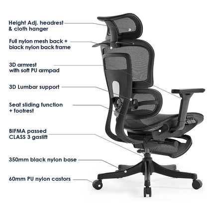 High Back Ergonomic Mesh Office Chair