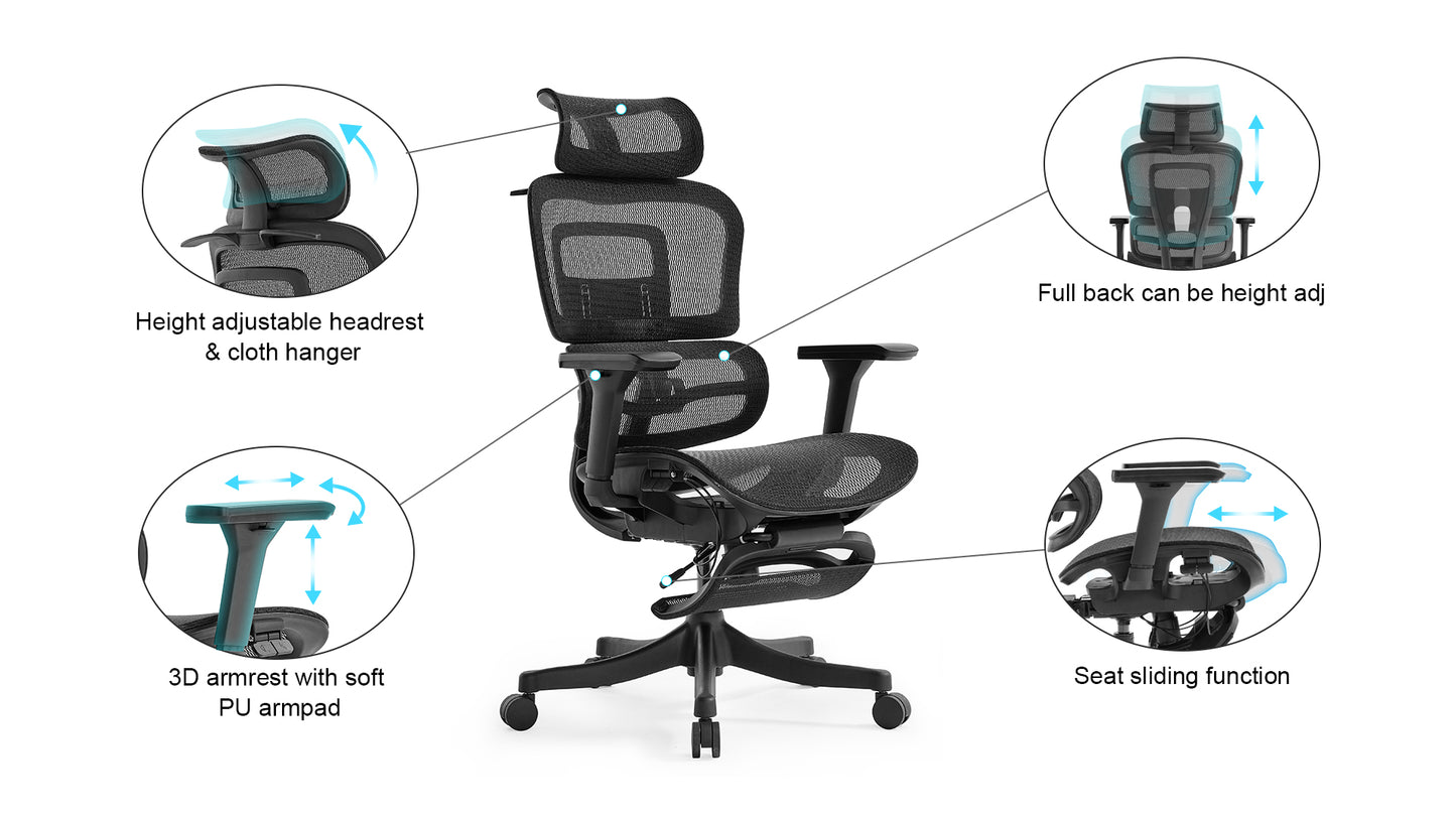 High Back Ergonomic Mesh Office Chair