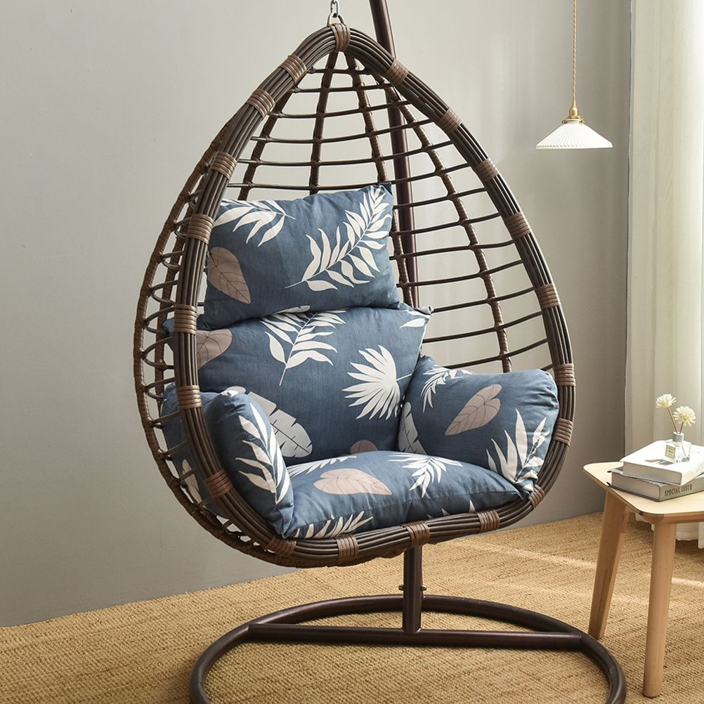 Hanging Chair Cushion for Egg Chair Rattan Hanging Swing Washable Nonslip Soft Swing Chair Cushion for Indoor Garden Decoration