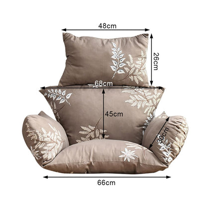 Hanging Chair Cushion for Egg Chair Rattan Hanging Swing Washable Nonslip Soft Swing Chair Cushion for Indoor Garden Decoration
